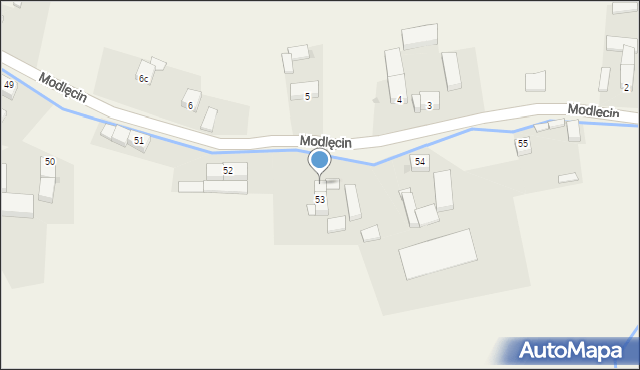 Modlęcin, Modlęcin, 53a, mapa Modlęcin