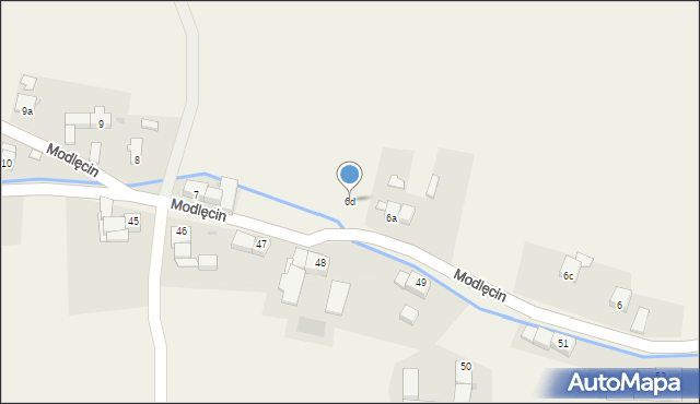 Modlęcin, Modlęcin, 6d, mapa Modlęcin