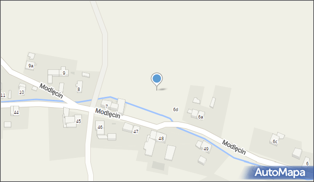 Modlęcin, Modlęcin, 6e, mapa Modlęcin