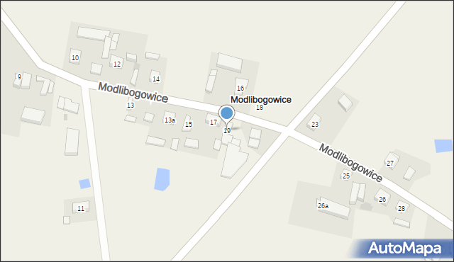 Modlibogowice, Modlibogowice, 19, mapa Modlibogowice