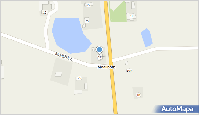 Modlibórz, Modlibórz, 24, mapa Modlibórz