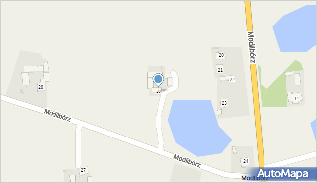Modlibórz, Modlibórz, 26, mapa Modlibórz