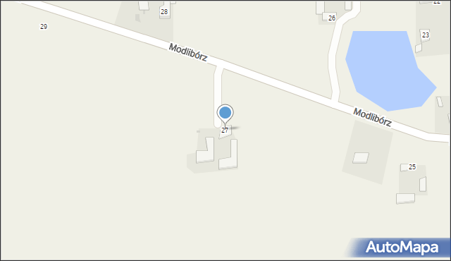 Modlibórz, Modlibórz, 27, mapa Modlibórz