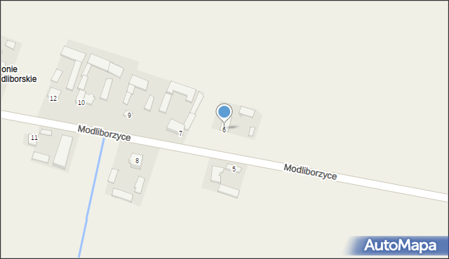 Modliborzyce, Modliborzyce, 6, mapa Modliborzyce