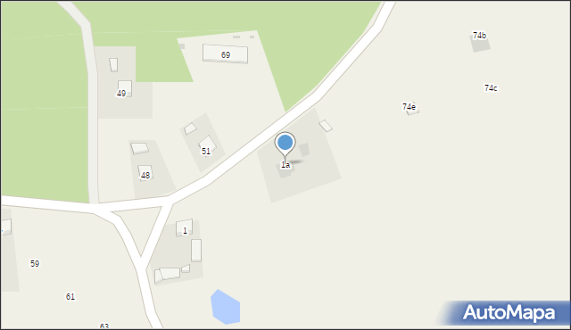 Modliborzyce, Modliborzyce, 1a, mapa Modliborzyce
