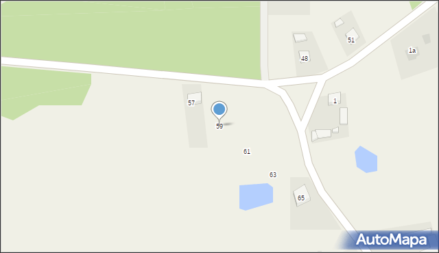 Modliborzyce, Modliborzyce, 59, mapa Modliborzyce