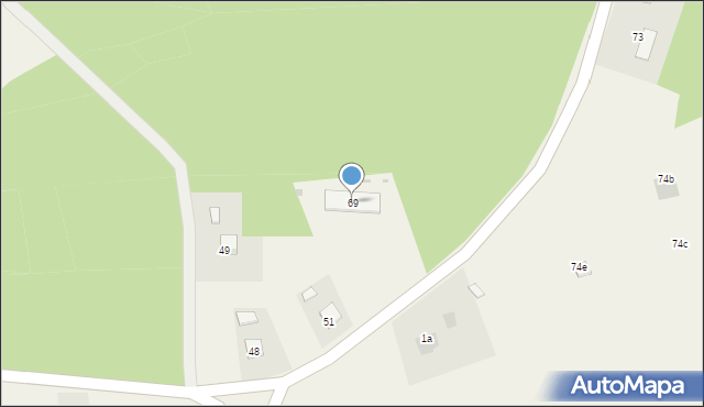 Modliborzyce, Modliborzyce, 69, mapa Modliborzyce