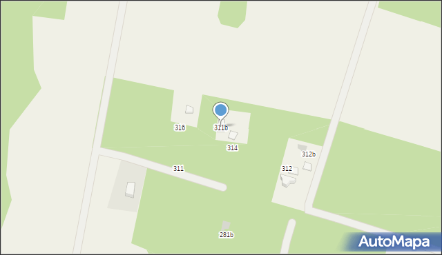 Modlica, Modlica, 311b, mapa Modlica