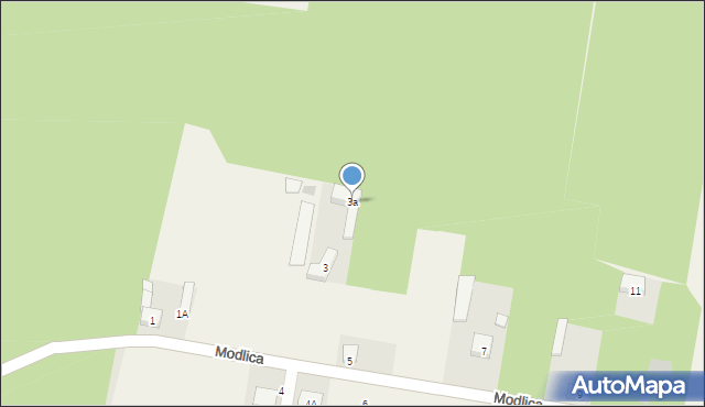 Modlica, Modlica, 3a, mapa Modlica