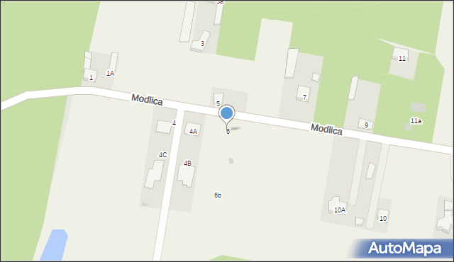 Modlica, Modlica, 6, mapa Modlica