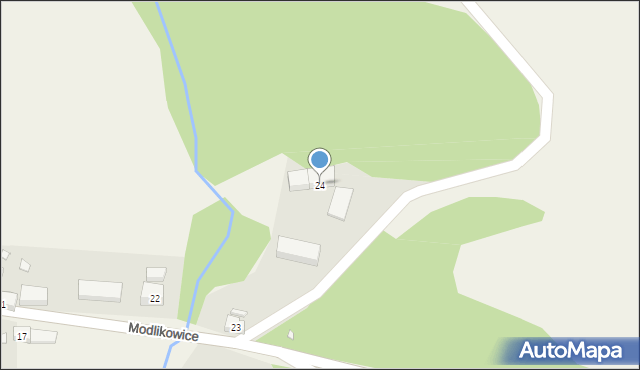 Modlikowice, Modlikowice, 24, mapa Modlikowice