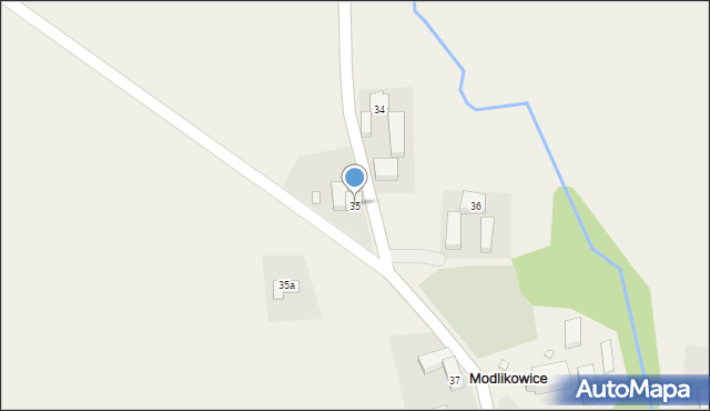 Modlikowice, Modlikowice, 35, mapa Modlikowice