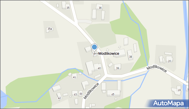 Modlikowice, Modlikowice, 37, mapa Modlikowice