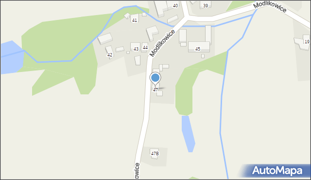 Modlikowice, Modlikowice, 47, mapa Modlikowice