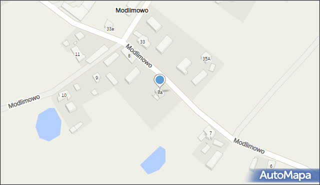 Modlimowo, Modlimowo, 8a, mapa Modlimowo