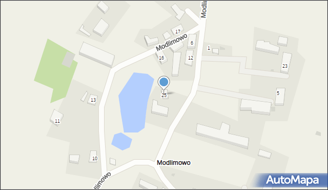 Modlimowo, Modlimowo, 25, mapa Modlimowo