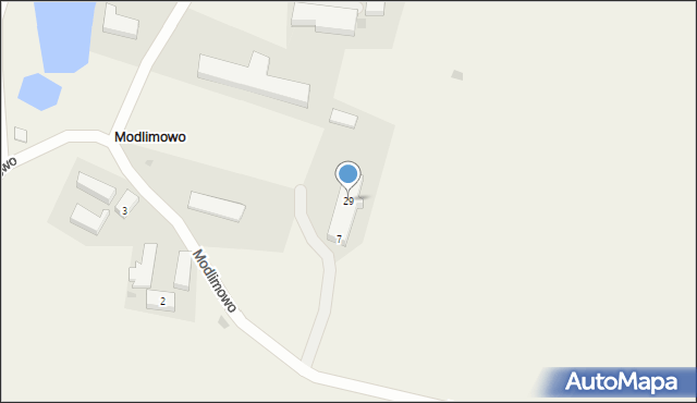 Modlimowo, Modlimowo, 29, mapa Modlimowo