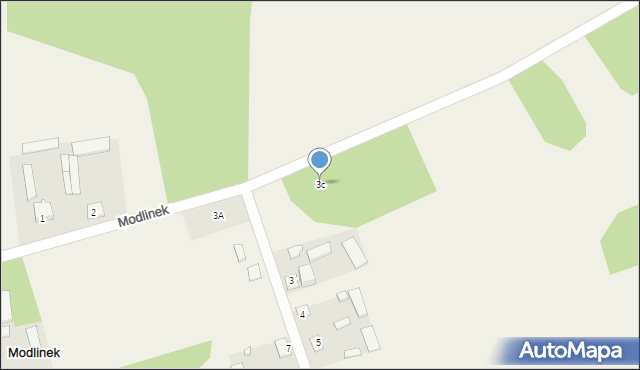 Modlinek, Modlinek, 3c, mapa Modlinek