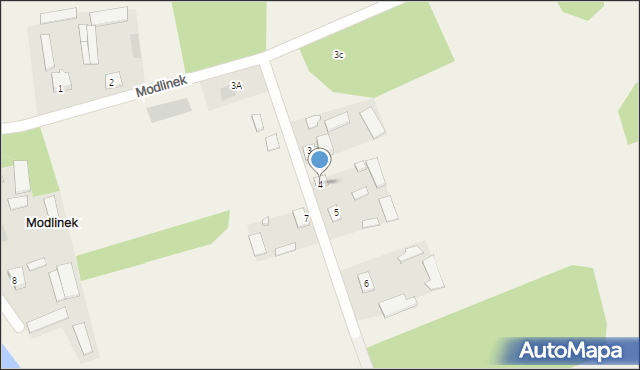 Modlinek, Modlinek, 4, mapa Modlinek