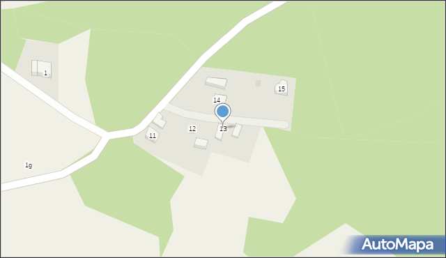 Modlinek, Modlinek, 13, mapa Modlinek