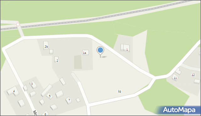 Modlinek, Modlinek, 1b, mapa Modlinek