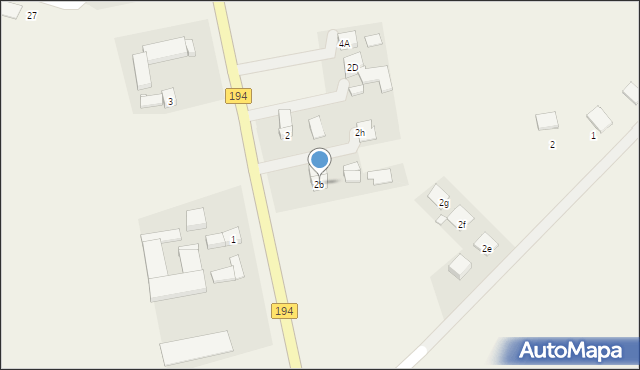 Modliszewo, Modliszewo, 2b, mapa Modliszewo