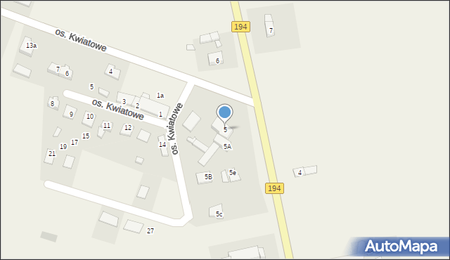 Modliszewo, Modliszewo, 5, mapa Modliszewo