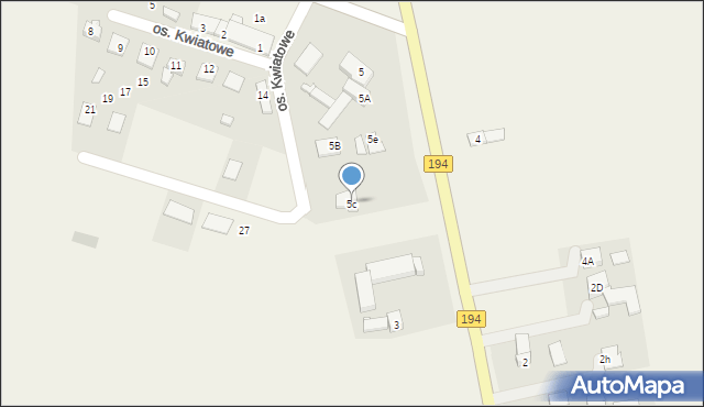 Modliszewo, Modliszewo, 5c, mapa Modliszewo