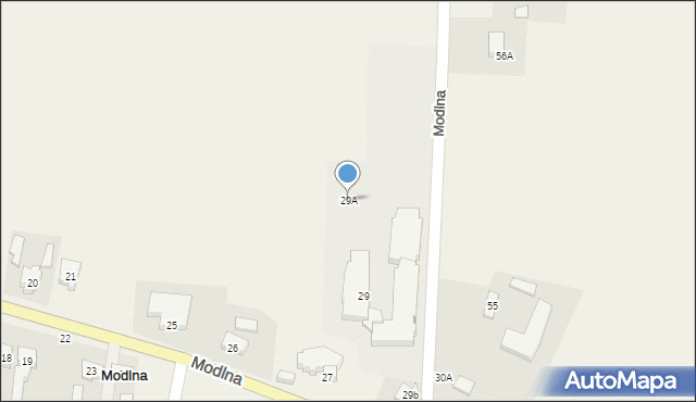 Modlna, Modlna, 29A, mapa Modlna