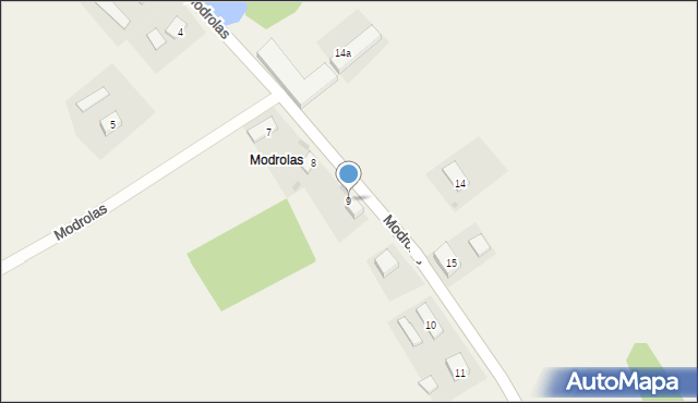 Modrolas, Modrolas, 9, mapa Modrolas