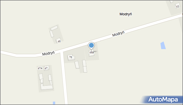 Modryń, Modryń, 44a, mapa Modryń