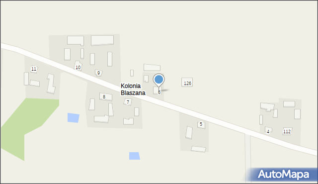 Modryń-Kolonia, Modryń-Kolonia, 6, mapa Modryń-Kolonia