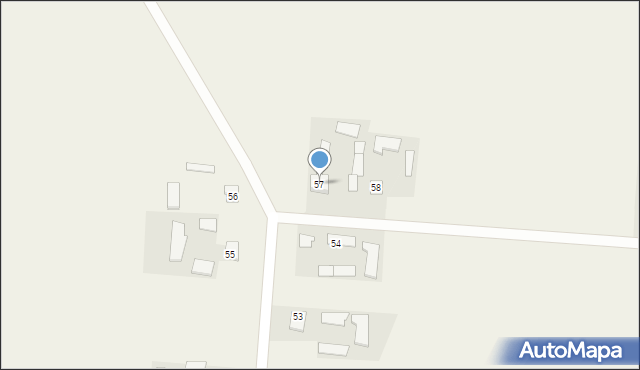 Modryniec, Modryniec, 57, mapa Modryniec
