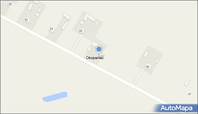 Modryniec, Modryniec, 95, mapa Modryniec