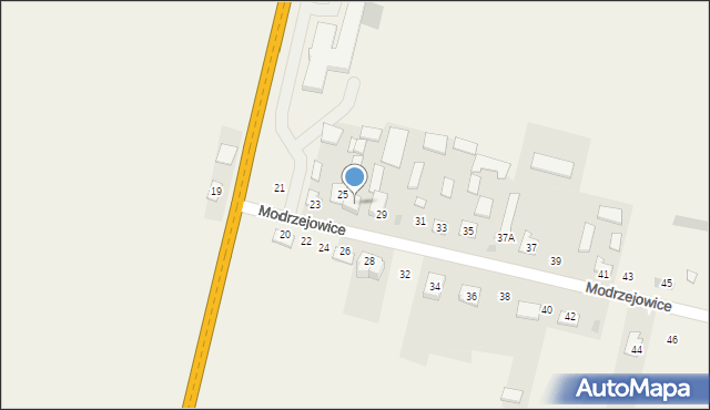 Modrzejowice, Modrzejowice, 27, mapa Modrzejowice