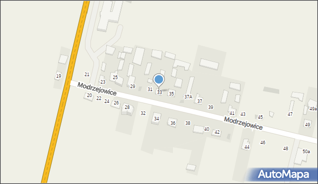 Modrzejowice, Modrzejowice, 33, mapa Modrzejowice