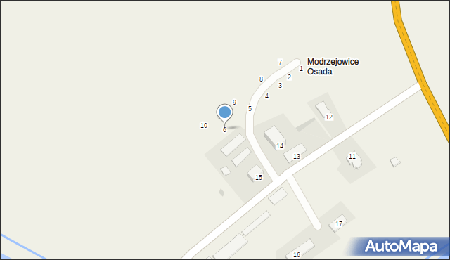 Modrzejowice, Modrzejowice, 6, mapa Modrzejowice