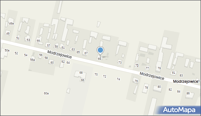 Modrzejowice, Modrzejowice, 71, mapa Modrzejowice