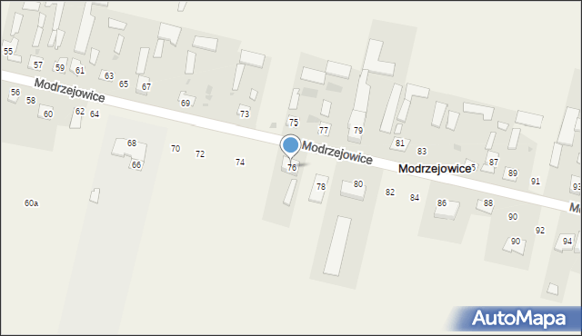 Modrzejowice, Modrzejowice, 76, mapa Modrzejowice