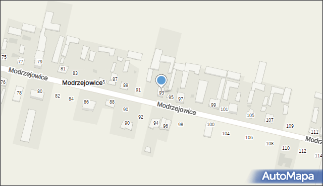 Modrzejowice, Modrzejowice, 93, mapa Modrzejowice