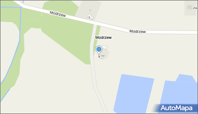 Modrzew, Modrzew, 8, mapa Modrzew