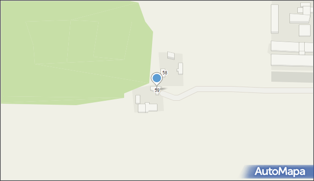 Modrzewek, Modrzewek, 59, mapa Modrzewek