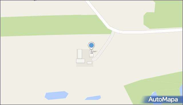 Modrzewie, Modrzewie, 11, mapa Modrzewie