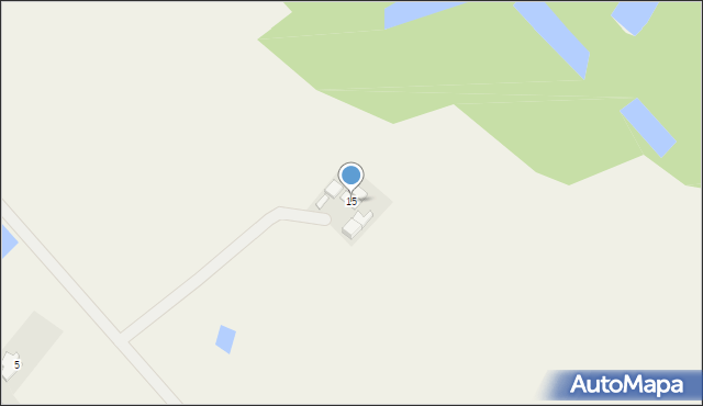 Modrzewie, Modrzewie, 15, mapa Modrzewie