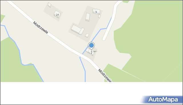 Modrzewie, Modrzewie, 2, mapa Modrzewie