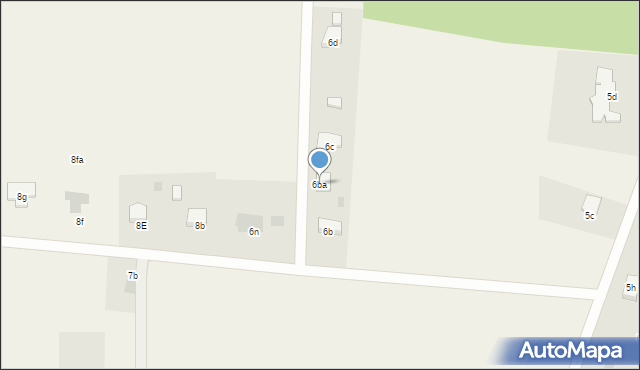Modrzewie, Modrzewie, 6ba, mapa Modrzewie