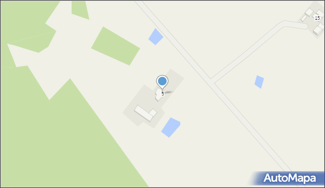 Modrzewie, Modrzewie, 5, mapa Modrzewie