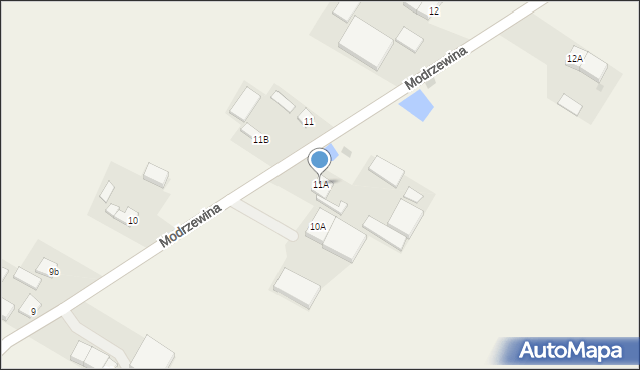 Modrzewina, Modrzewina, 11A, mapa Modrzewina