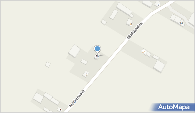 Modrzewina, Modrzewina, 7b, mapa Modrzewina