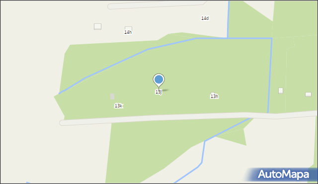 Modzele-Bartłomieje, Modzele-Bartłomieje, 13j, mapa Modzele-Bartłomieje